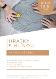 Keramické léto - Hrátky s hlínou - 18.8.2026